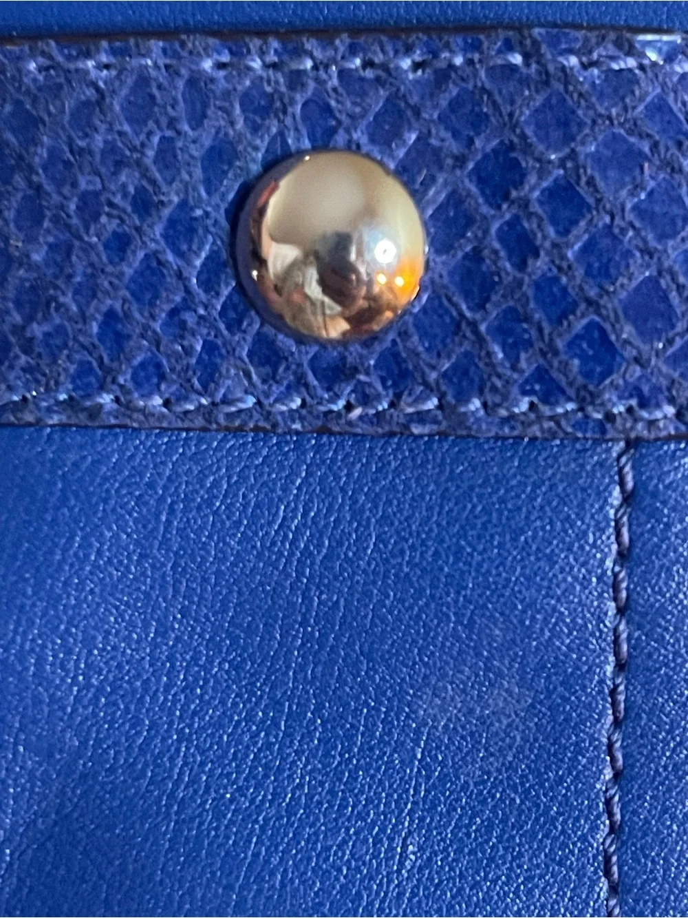 Coach Penelope pebbled leather with snake skin textured accent trim Carryall